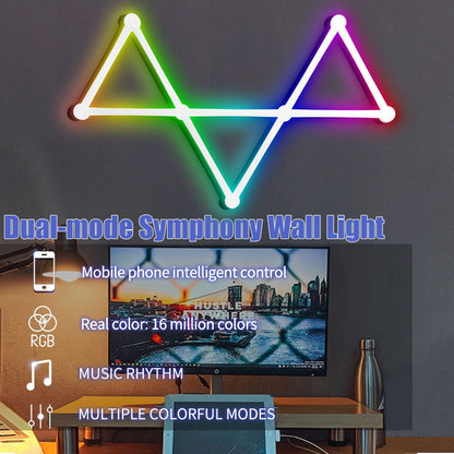 JSK-P22 Smart RGB Mosaic Light Rhythm Light Support Amazon Alexa / Google Assistant /DuerOS EU Plug(Black) - Novelty Lighting by PMC Jewellery | Online Shopping South Africa | PMC Jewellery
