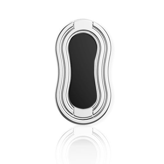 Metal Car Mobile Phone Folding Bracket Ring Buckle Paste Bracket,Style: Gourd(Silver) - Ring Holder by PMC Jewellery | Online Shopping South Africa | PMC Jewellery