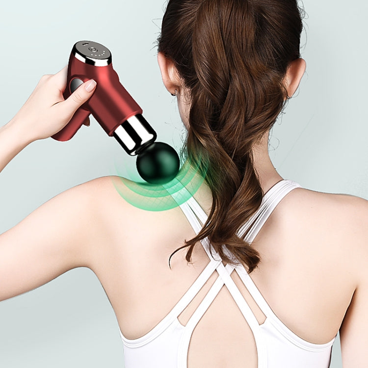 K515 Mini Fascia Gun Fitness Relax Muscle Massage Gun(LCD Version 32 Gears (Red)) - Massage gun & Accessories by PMC Jewellery | Online Shopping South Africa | PMC Jewellery