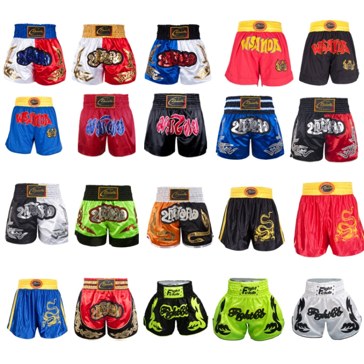 ZhuoAo Muay Thai/Boxing/Sanshou/Fighting Shorts for Men and Women, Size:XXL(Black Waist Stitching) - Sportswear by ZhuoAo | Online Shopping South Africa | PMC Jewellery