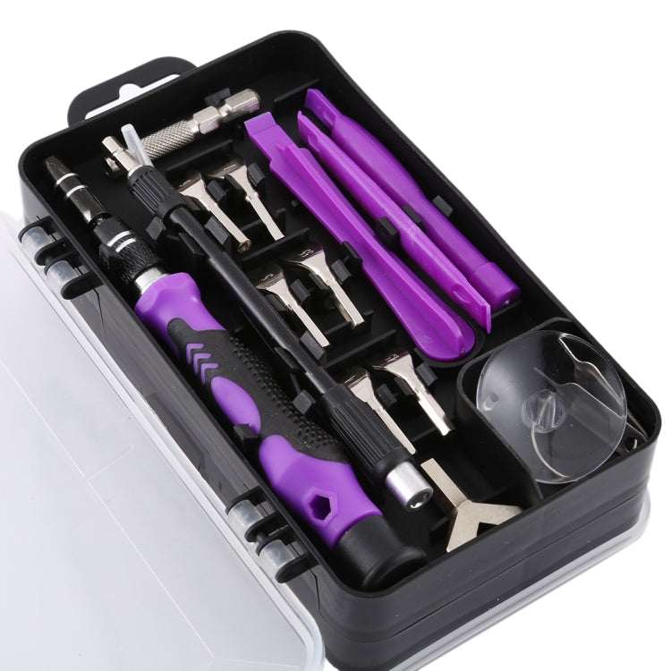 135 in 1 DIY Mobile Phone Disassembly Tool Clock Repair Multi-function Tool Screwdriver Set(Black Purple) - Screwdriver Set by PMC Jewellery | Online Shopping South Africa | PMC Jewellery