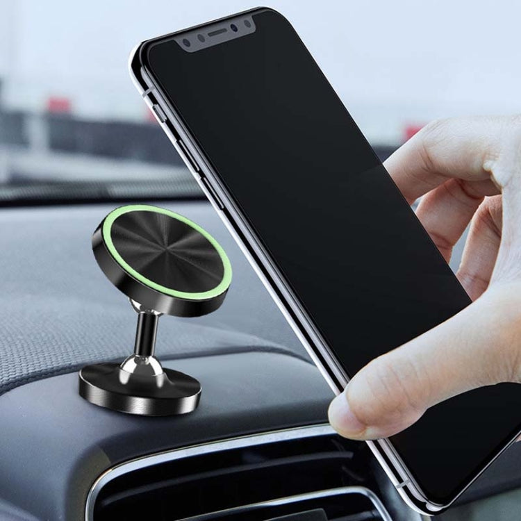 3 PCS  Car Phone Holder Alloy Magnetic Universal Dual Ball Rotating Car Phone Holder, Colour: Matte Black - Car Holders by PMC Jewellery | Online Shopping South Africa | PMC Jewellery