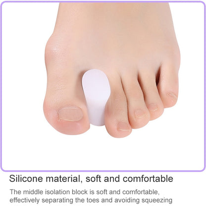 10 Pairs Gel Toe Separator Foot Care Tool Silicone Big Toe Bunion Straightener Valgus Hallux Bunion Protector Corrector Alignment - Corrector by PMC Jewellery | Online Shopping South Africa | PMC Jewellery