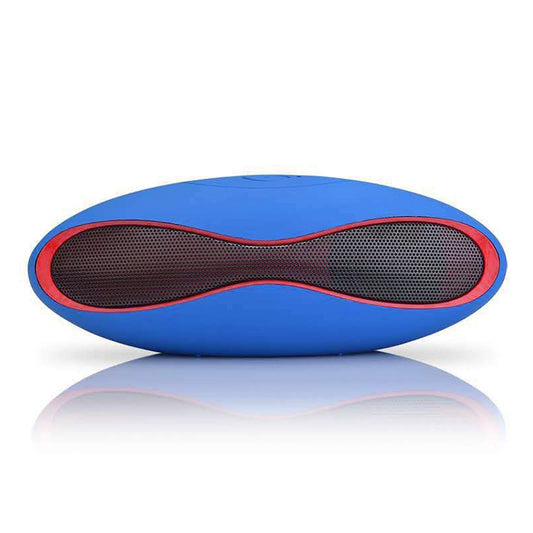 3D Stereo Mini Rugby Shape Bluetooth Speaker with TF Card Slot(Blue) - Mini Speaker by PMC Jewellery | Online Shopping South Africa | PMC Jewellery