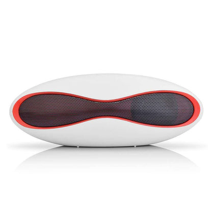 3D Stereo Mini Rugby Shape Bluetooth Speaker with TF Card Slot(White) - Mini Speaker by PMC Jewellery | Online Shopping South Africa | PMC Jewellery