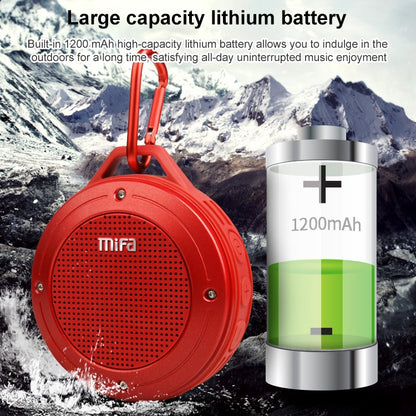 mifa IXP6 Waterproof Mini Portable Bass Wireless Bluetooth Speaker Built-in Mic(Silver grey) - Mini Speaker by PMC Jewellery | Online Shopping South Africa | PMC Jewellery