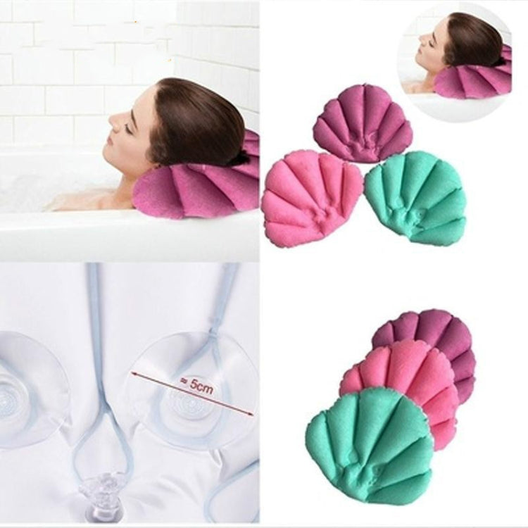 Shell Shaped Soft Bathroom Pillow Home Comfortable Spa Inflatable Bathtub Cushion, Random Color Delivery - Bath Pillows by PMC Jewellery | Online Shopping South Africa | PMC Jewellery