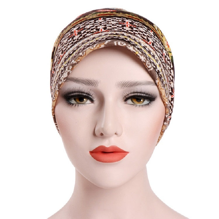 Women Summer Thin Cotton Printing Wild Sunproof Dual-purpose Hat Wrap Cap, Size:One Size(Blue) - Turban by PMC Jewellery | Online Shopping South Africa | PMC Jewellery