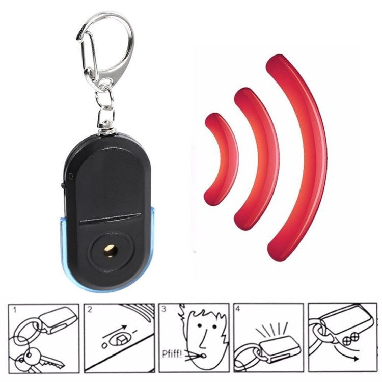 5 PCS Portable Anti-Lost Alarm Key Finder Wireless Whistle Sound LED Light Locator Finder(Red) - Anti-lost Alarm by PMC Jewellery | Online Shopping South Africa | PMC Jewellery