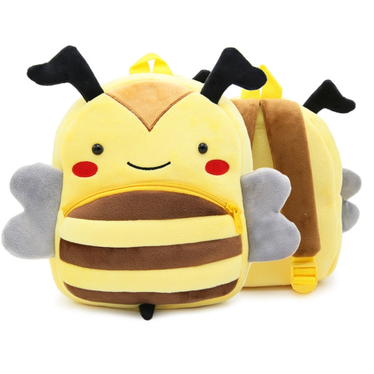 Kids 3D Animal Velvet Backpacks Children Cartoon Kindergarten Toys Gifts School Bags(Bee) - Kids Bags by PMC Jewellery | Online Shopping South Africa | PMC Jewellery