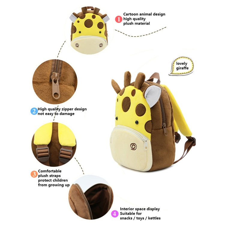 Kids 3D Animal Velvet Backpacks Children Cartoon Kindergarten Toys Gifts School Bags(Lion) - Kids Bags by PMC Jewellery | Online Shopping South Africa | PMC Jewellery