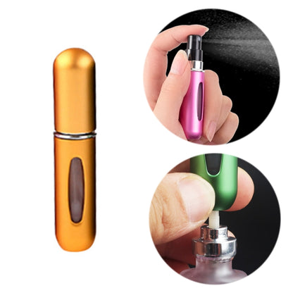 Portable Mini Aluminum Refillable Perfume Bottle Spray Empty Cosmetic Containers Atomizer, Capacity:5ml(Gold) - Cosmetics bottle by PMC Jewellery | Online Shopping South Africa | PMC Jewellery