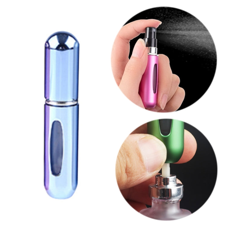 Portable Mini Aluminum Refillable Perfume Bottle Spray Empty Cosmetic Containers Atomizer, Capacity:5ml(Bright Blue) - Cosmetics bottle by PMC Jewellery | Online Shopping South Africa | PMC Jewellery