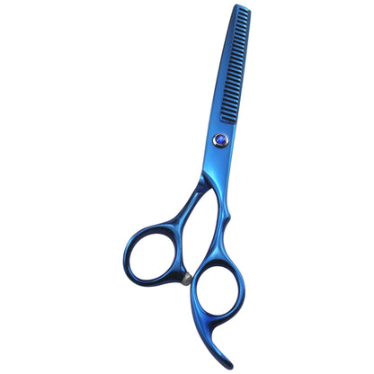 Professional Hair Cutting Scissor Hairdressing Kit Thinning Scissors Barber(Blue Thinning（SXLC-604T)) - Hair Trimmer by PMC Jewellery | Online Shopping South Africa | PMC Jewellery