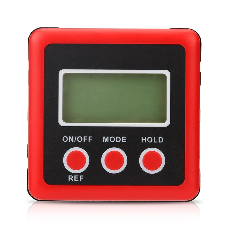3 Button Mini Precision Magnetic Digital Tilt Box / Tilt Meter / Inclinometer(Red) - Measuring Tools by PMC Jewellery | Online Shopping South Africa | PMC Jewellery