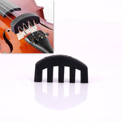 10 PCS Silicone Silencer Mute Equipment Sourdine for Violin(Black) - Stringed Instruments by PMC Jewellery | Online Shopping South Africa | PMC Jewellery