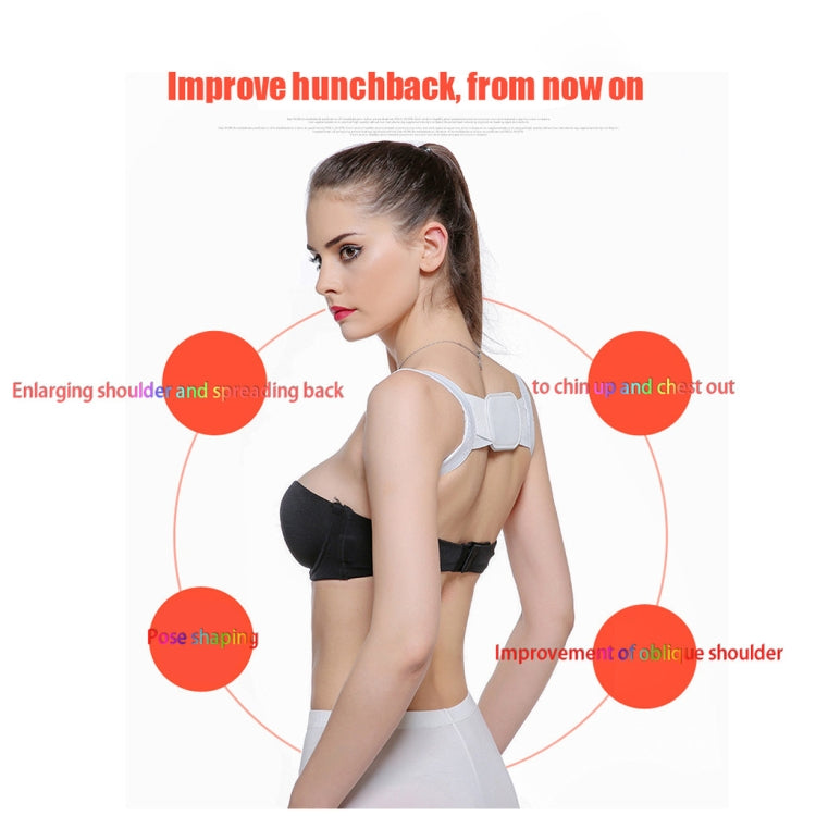 Adjustable Women Back Posture Corrector Shoulder Support Brace Belt Health Care Back Posture Belt, Size:XL (White) - Corrector by PMC Jewellery | Online Shopping South Africa | PMC Jewellery