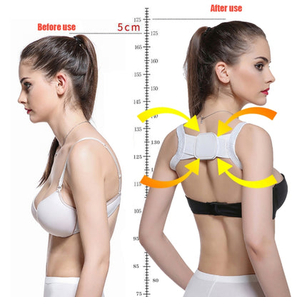 Adjustable Women Back Posture Corrector Shoulder Support Brace Belt Health Care Back Posture Belt, Size:XL (White) - Corrector by PMC Jewellery | Online Shopping South Africa | PMC Jewellery