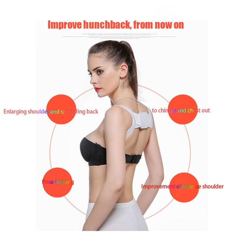 Adjustable Women Back Posture Corrector Shoulder Support Brace Belt Health Care Back Posture Belt, Size:XXL(White) - Corrector by PMC Jewellery | Online Shopping South Africa | PMC Jewellery
