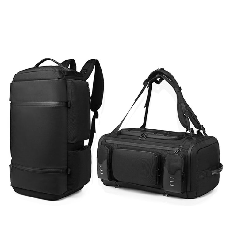 Ozuko 9326 Men Outdoor Multifunctional Anti-theft Backpack Sports Waterproof Travel Shoulders Bag with External USB Charging Port(Black) - Backpacks by Ozuko | Online Shopping South Africa | PMC Jewellery