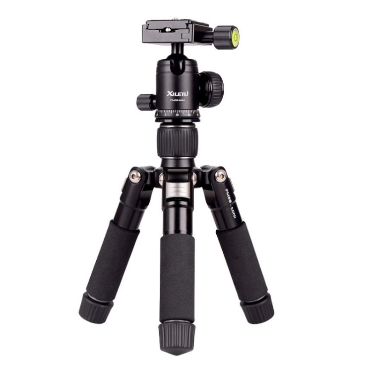 Xiletu FM5S-MINI 5-Section Folding Legs Mini Desktop Tripod Mount(Titanium) - Tripods by Xiletu | Online Shopping South Africa | PMC Jewellery