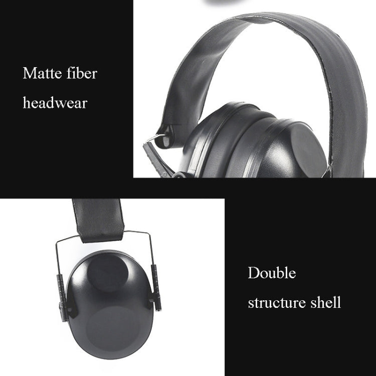 Learn Sleep Industry Noise Cancelling Earmuffs Shooting Soundproof Earmuffs(Black) - Earmuff & Pad by PMC Jewellery | Online Shopping South Africa | PMC Jewellery