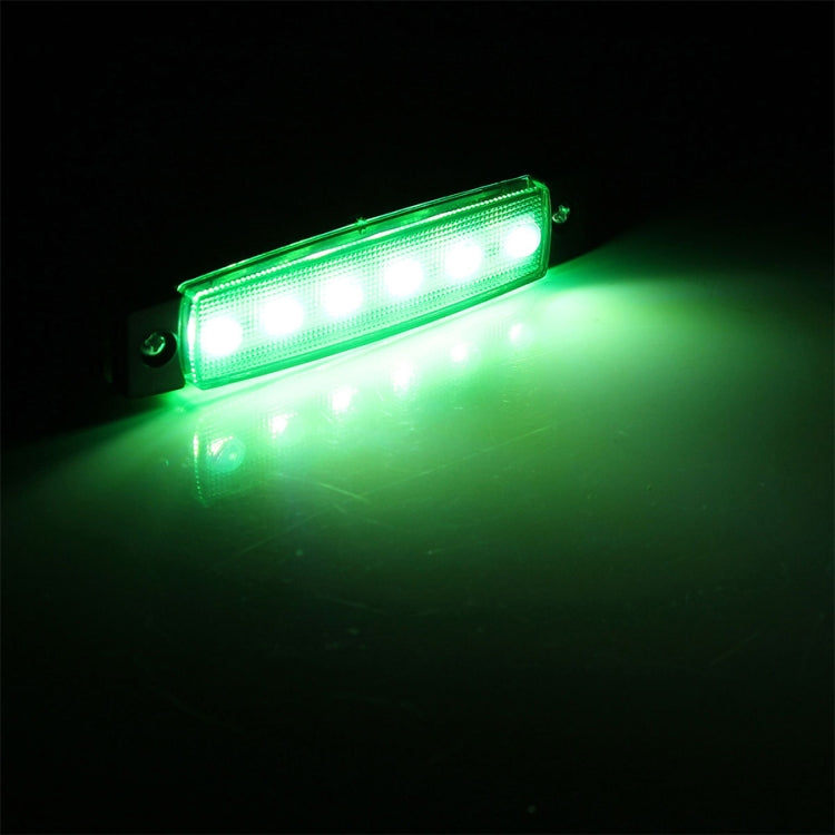 4 PCS 12V 6 SMD Auto Car Bus Truck Wagons External Side Marker Lights LED Trailer Indicator Light Rear Side Lamp(Green) - Clearance Lights by PMC Jewellery | Online Shopping South Africa | PMC Jewellery