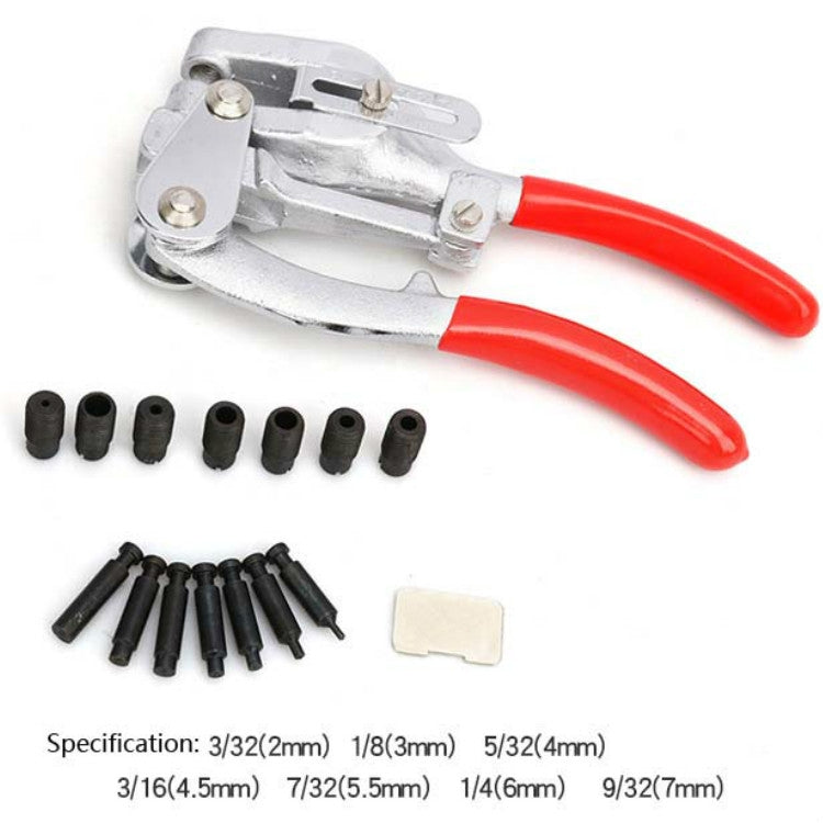 16 in 1 Stainless Steel Copper Aluminum Strip Iron Leather Plastic Manual Punching Pliers Punching Machine Set - Pliers by PMC Jewellery | Online Shopping South Africa | PMC Jewellery