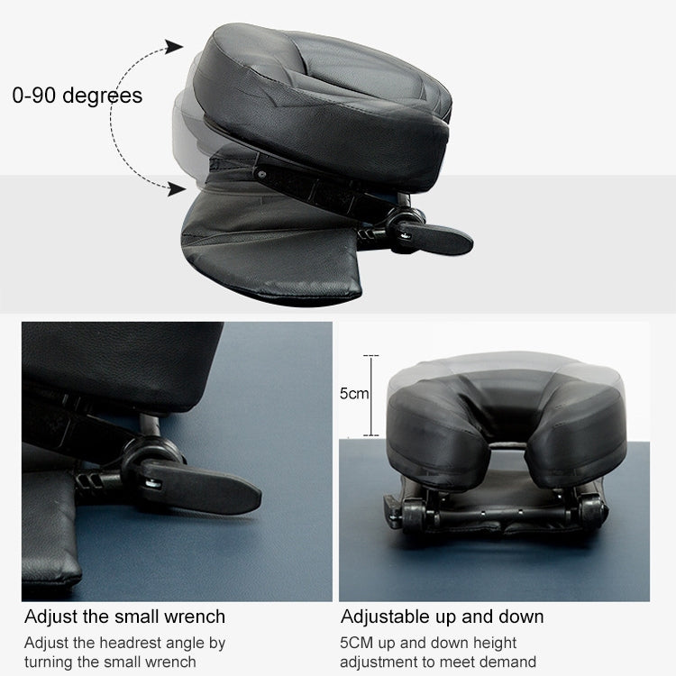 Adjustable Headrest Face Pillow Family Massage Beauty Cradle Rest Pad For Desk(Black Color) - Cushions & Pillows by PMC Jewellery | Online Shopping South Africa | PMC Jewellery