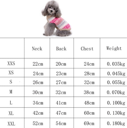 Autumn Winter Pet Clothes Christmas Snowflake Knitted Pattern Sweater, Size: XXL(Blue) - Clothing by PMC Jewellery | Online Shopping South Africa | PMC Jewellery