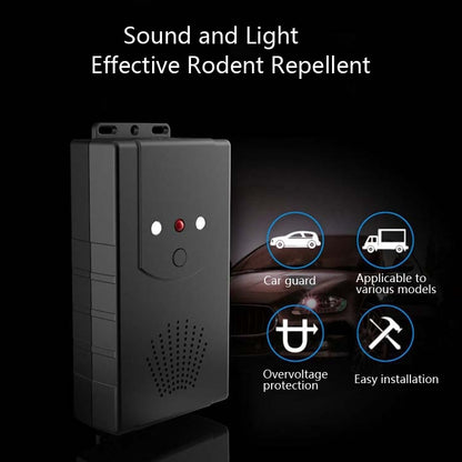 Ultrasonic Car Repeller Car Engine Compartment Electronic Repeller Micro-Light Wave Insect Repellent, Specification:DC(Black) - Others by PMC Jewellery | Online Shopping South Africa | PMC Jewellery