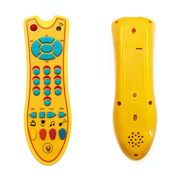 Simulated Music TV Remote Control Early Educational Toys Electric Learning Machine Baby Toy(Yellow) - Learning & Machines by PMC Jewellery | Online Shopping South Africa | PMC Jewellery