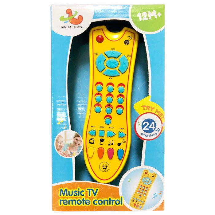 Simulated Music TV Remote Control Early Educational Toys Electric Learning Machine Baby Toy(Yellow) - Learning & Machines by PMC Jewellery | Online Shopping South Africa | PMC Jewellery