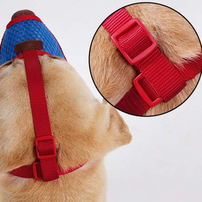 Doglemi Dog Muzzle Pet Supplies Breathable Bark Stopper Muzzle Dog Mouth Cover, Specification: S(Red) - Mouth Cover by Doglemi | Online Shopping South Africa | PMC Jewellery