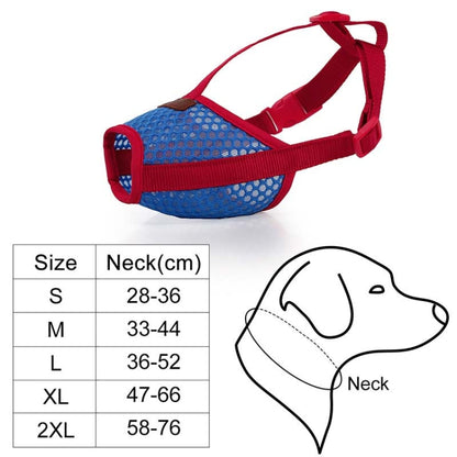 Doglemi Dog Muzzle Pet Supplies Breathable Bark Stopper Muzzle Dog Mouth Cover, Specification: S(Red) - Mouth Cover by Doglemi | Online Shopping South Africa | PMC Jewellery