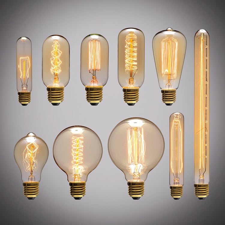 E27 40W Retro Edison Light Bulb Filament Vintage Ampoule Incandescent Bulb, AC 220V(ST64 Spirai) - Retro Lights by PMC Jewellery | Online Shopping South Africa | PMC Jewellery