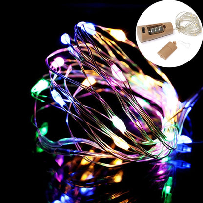 10 PCS LED Wine Bottle Cork Copper Wire String Light IP44 Waterproof Holiday Decoration Lamp, Style:2m 20LEDs(Four Colors Light) - Holiday Lights by PMC Jewellery | Online Shopping South Africa | PMC Jewellery