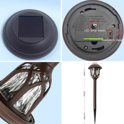 Solar Outdoor Garden Lawn Light Street Light Garden LED Decorative Landscape Light Villa Ground Plug Light(Colorful Light) - With Solar Panel by PMC Jewellery | Online Shopping South Africa | PMC Jewellery