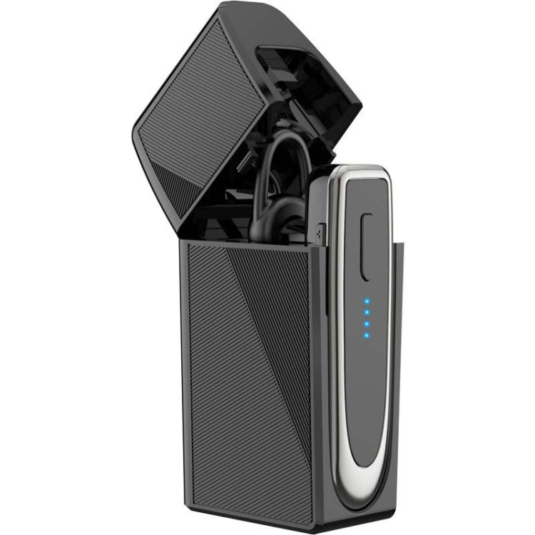 K23 Bluetooth 5.0 Business Wireless Bluetooth Headset, Style:Caller Name+Charging Box(Black Gun) - Bluetooth Earphone by PMC Jewellery | Online Shopping South Africa | PMC Jewellery