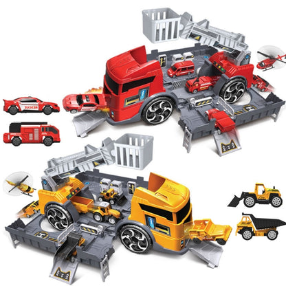 Children Toy Tractor Container Truck Simulation Parking Lot Car Model Set(Engineering vehicle) - Model Toys by PMC Jewellery | Online Shopping South Africa | PMC Jewellery