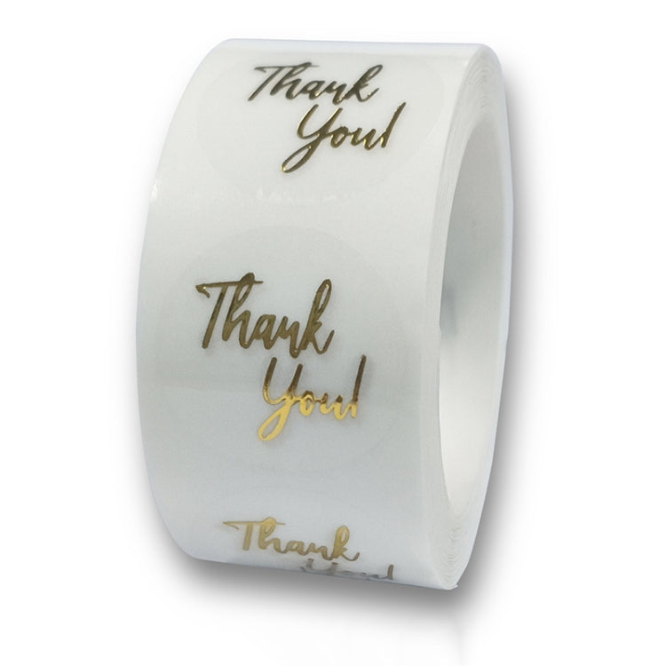 3 PCS Bronzing Thank You Baking Sticker Gift Decoration Label, Size: 2.5cm/1inch E-01 - Sticker & Tags by PMC Jewellery | Online Shopping South Africa | PMC Jewellery