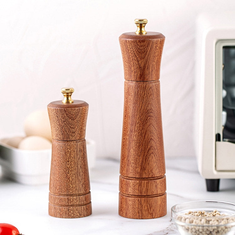 Wood Pepper Grinder Kitchen Household Manual Solid Pepper Powder Black Pepper Mill Grinder Bottle Seasoning Jar, Specification: 5 inch - Stirrer & Squeezer by PMC Jewellery | Online Shopping South Africa | PMC Jewellery
