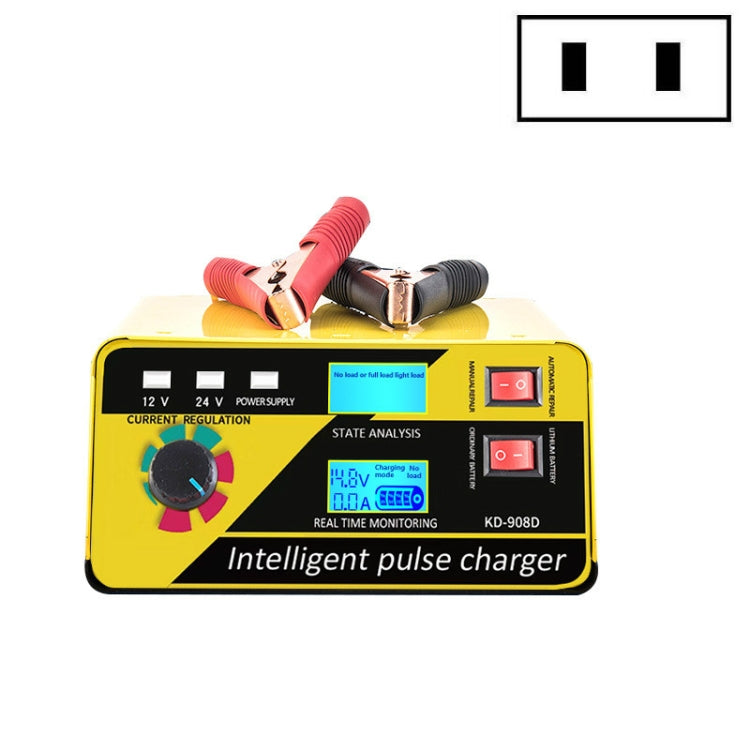 KD-908D Lead-Acid Battery Intelligent Repair Charger Car Battery Charger US Plug - Battery Charger by PMC Jewellery | Online Shopping South Africa | PMC Jewellery