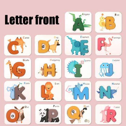 XHN-001 Number Letter Matching Cognitive Card Double-Sided 3D Puzzle Children Puzzle Early Education Toy - Puzzle Toys by PMC Jewellery | Online Shopping South Africa | PMC Jewellery