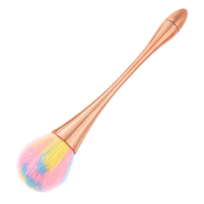 2 PCS Single Small Waist Makeup Brush Nail Powder Dust Blush Loose Powder Brush, Specification: Golden Rod Color Hair - Makeup Brushes by PMC Jewellery | Online Shopping South Africa | PMC Jewellery