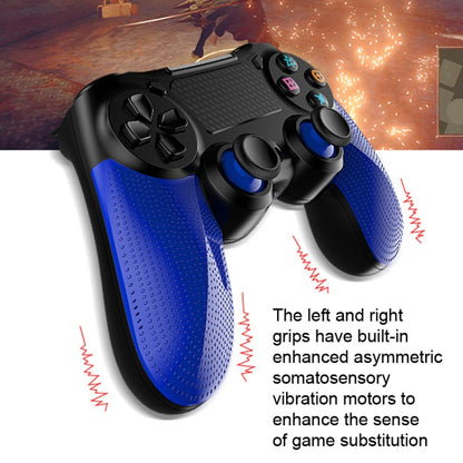 2 PCS Bluetooth Wireless Gamepad Touch Screen With Light Audio Dual Vibration Controller For PS4(Black) - Gamepads by PMC Jewellery | Online Shopping South Africa | PMC Jewellery