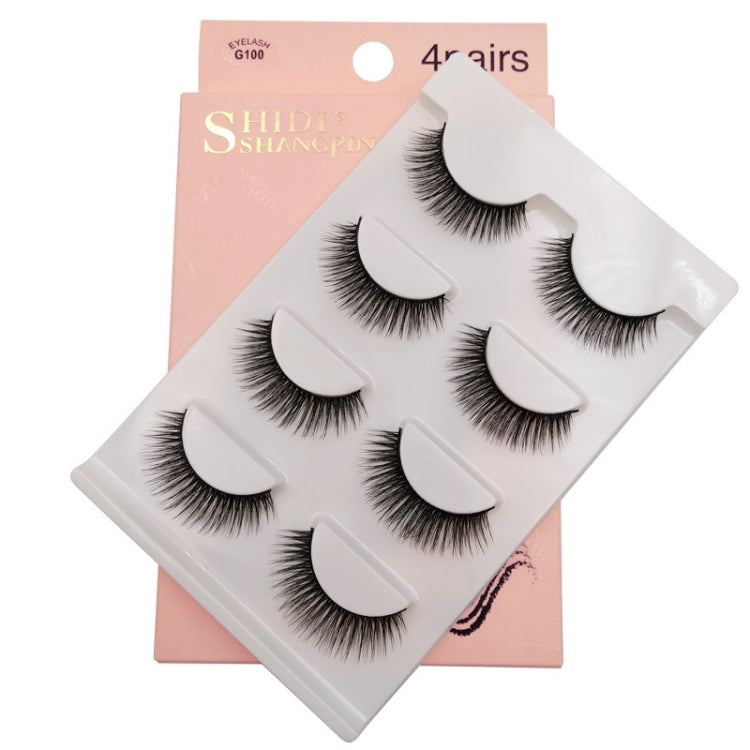 2 PCS 4 Pairs In One Box Handmade Mink False Eyelashes Slender And Long Three-Dimensional Multilayer Eyelashes(G100) - Eyes by PMC Jewellery | Online Shopping South Africa | PMC Jewellery