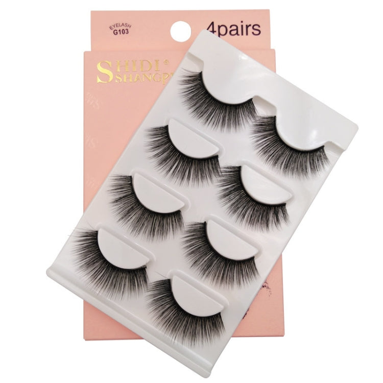 2 PCS 4 Pairs In One Box Handmade Mink False Eyelashes Slender And Long Three-Dimensional Multilayer Eyelashes(G103) - Eyes by PMC Jewellery | Online Shopping South Africa | PMC Jewellery