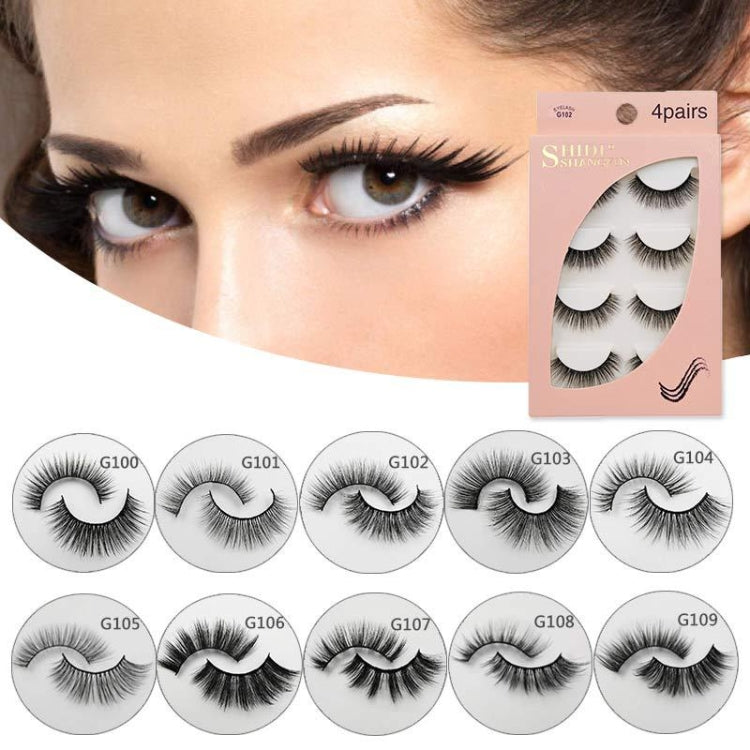 2 PCS 4 Pairs In One Box Handmade Mink False Eyelashes Slender And Long Three-Dimensional Multilayer Eyelashes(G104) - Eyes by PMC Jewellery | Online Shopping South Africa | PMC Jewellery