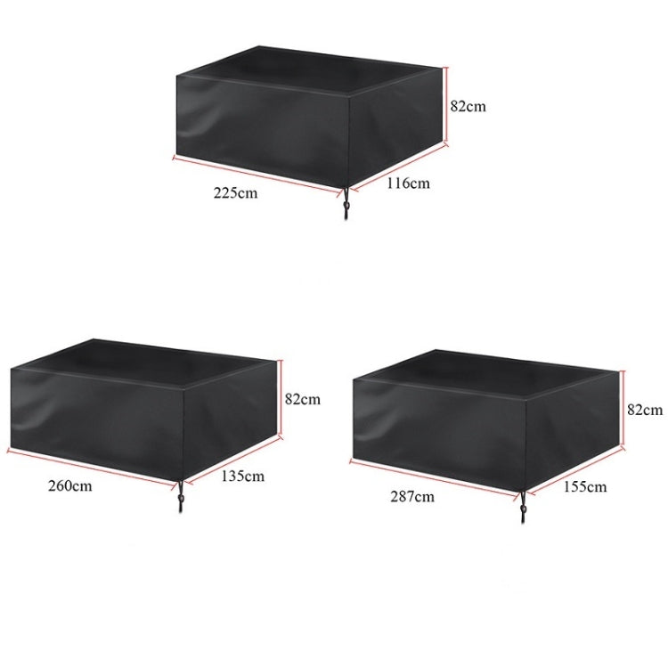 Billiard Table Dust Cover Billiard Protective Cover Water-Repellent Furniture Cover, Size: 260x135x82cm(Black) - Dust Covers by PMC Jewellery | Online Shopping South Africa | PMC Jewellery
